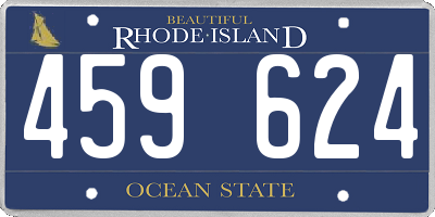 RI license plate 459624