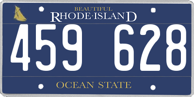 RI license plate 459628