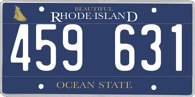 RI license plate 459631