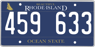 RI license plate 459633