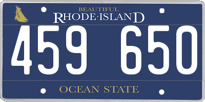 RI license plate 459650