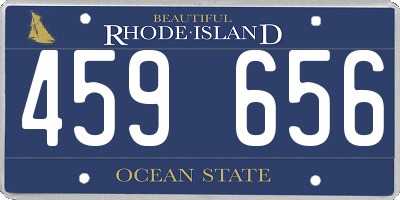 RI license plate 459656