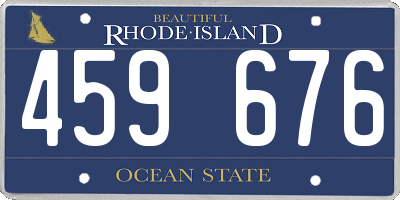 RI license plate 459676