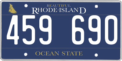 RI license plate 459690
