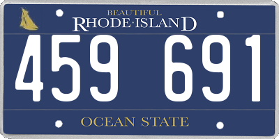 RI license plate 459691