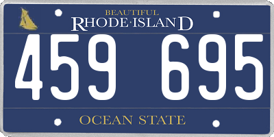 RI license plate 459695