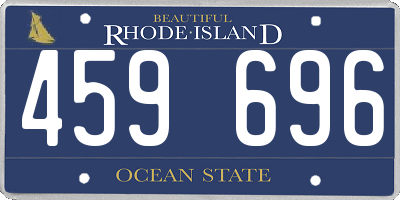 RI license plate 459696
