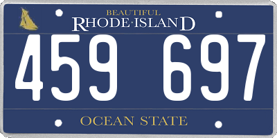 RI license plate 459697