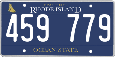 RI license plate 459779