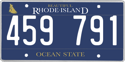 RI license plate 459791
