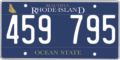 RI license plate 459795