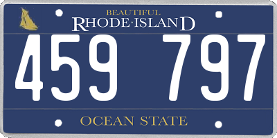 RI license plate 459797
