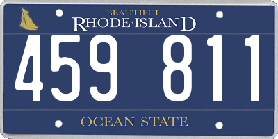 RI license plate 459811