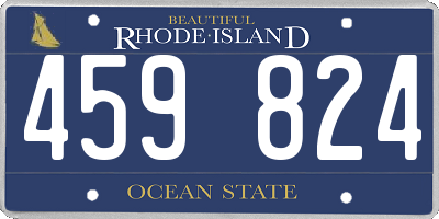 RI license plate 459824