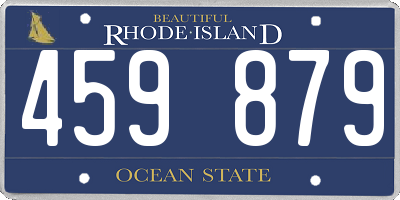 RI license plate 459879