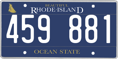 RI license plate 459881