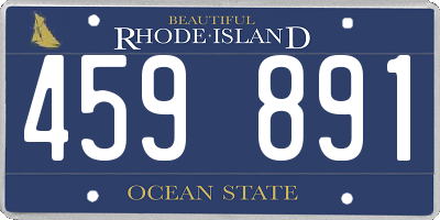 RI license plate 459891