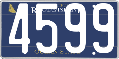 RI license plate 4599