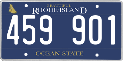 RI license plate 459901
