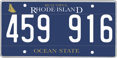 RI license plate 459916