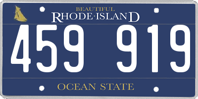 RI license plate 459919