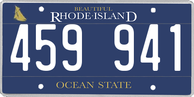 RI license plate 459941