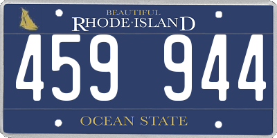 RI license plate 459944
