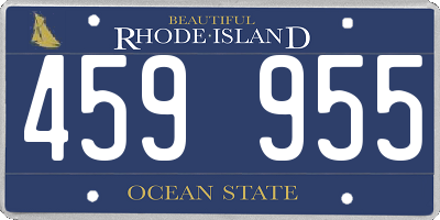 RI license plate 459955