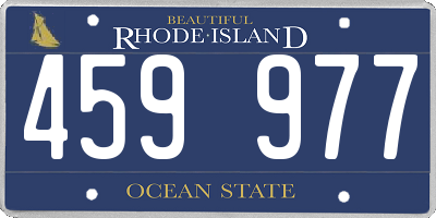 RI license plate 459977