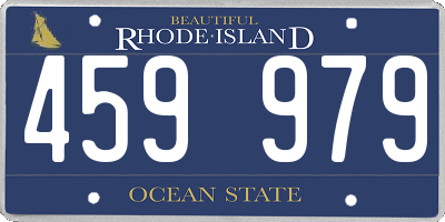 RI license plate 459979