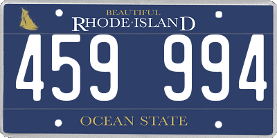 RI license plate 459994