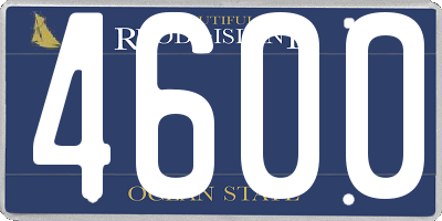 RI license plate 4600