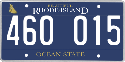 RI license plate 460015