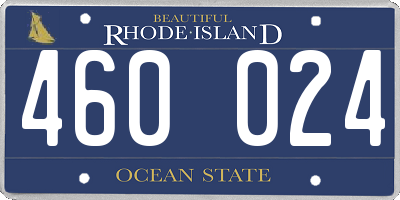 RI license plate 460024
