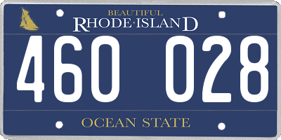 RI license plate 460028