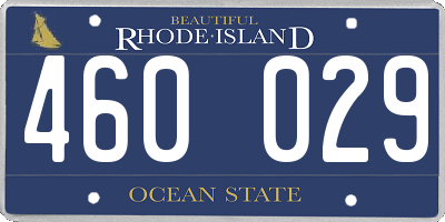 RI license plate 460029