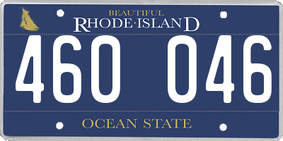 RI license plate 460046