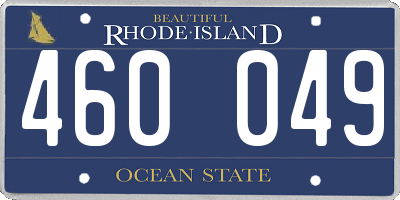 RI license plate 460049