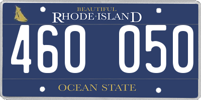 RI license plate 460050