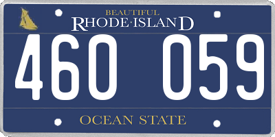 RI license plate 460059