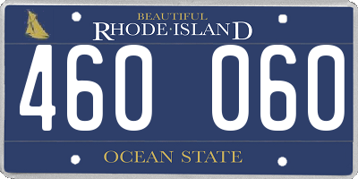 RI license plate 460060