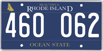 RI license plate 460062