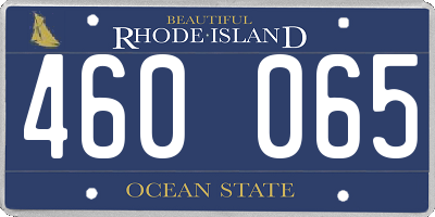 RI license plate 460065