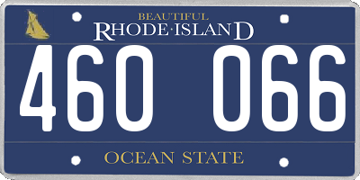 RI license plate 460066