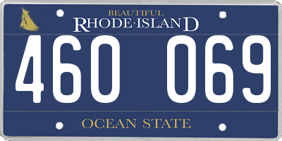 RI license plate 460069