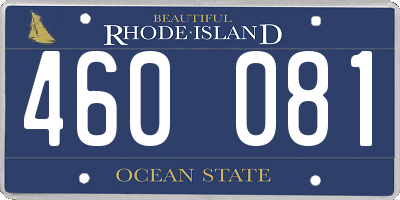 RI license plate 460081