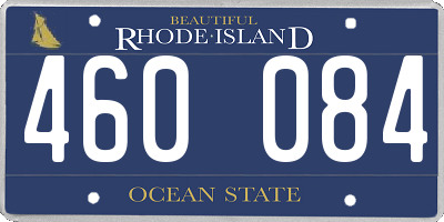 RI license plate 460084