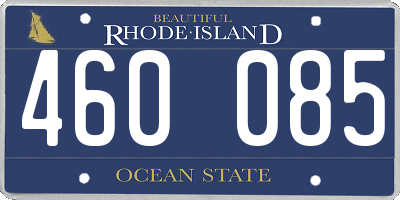 RI license plate 460085