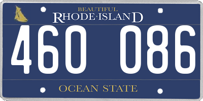 RI license plate 460086