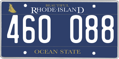 RI license plate 460088